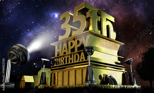 35 Geburtstag Stock Illustration Adobe Stock