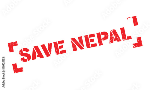 Save Nepal rubber stamp. Grunge design with dust scratches. Effects can be easily removed for a clean, crisp look. Color is easily changed.