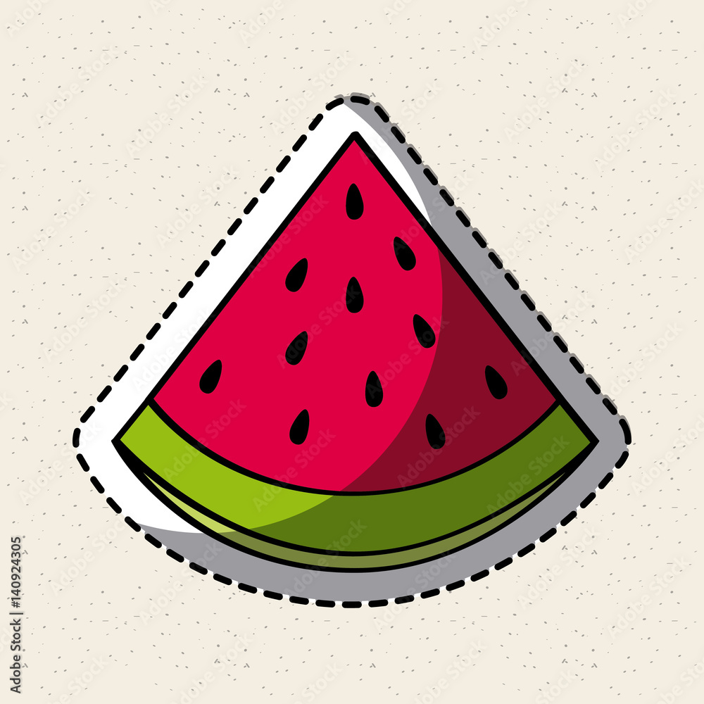 watermelon fruit icon over white background. colorful design. vector illustration watermelon fruit icon over white background. colorful design. vector illustration