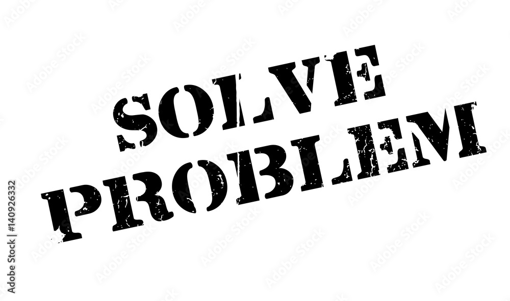 Solve Problem rubber stamp. Grunge design with dust scratches. Effects can be easily removed for a clean, crisp look. Color is easily changed. Solve Problem rubber stamp. Grunge design with dust scratches. Effects can be easily removed for a clean, crisp look. Color is easily changed.