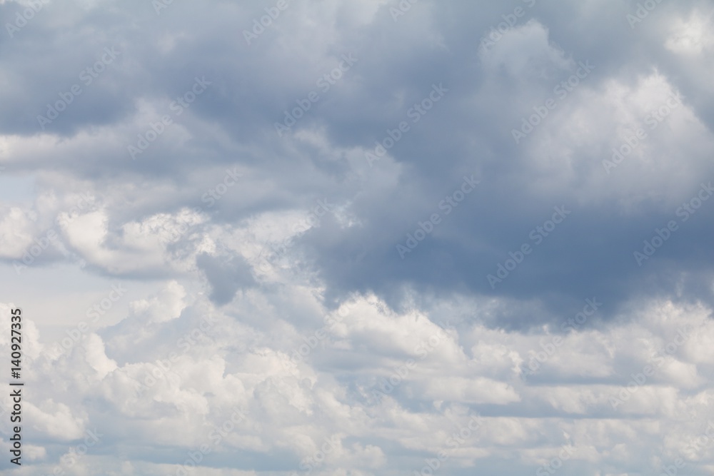 blue sky bright with big cloud beautiful and raincloud art of nature