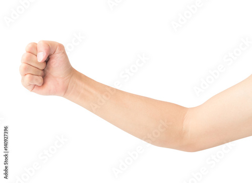 Wallpaper Mural Man arm with blood veins on white background, health care and medical concept Torontodigital.ca