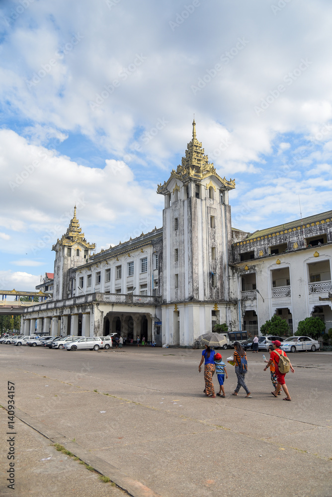 Obraz premium Yangon Central Railway Station, Myanmar
