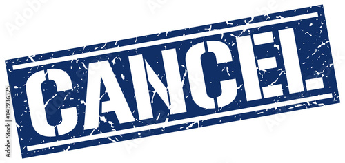 cancel square grunge stamp