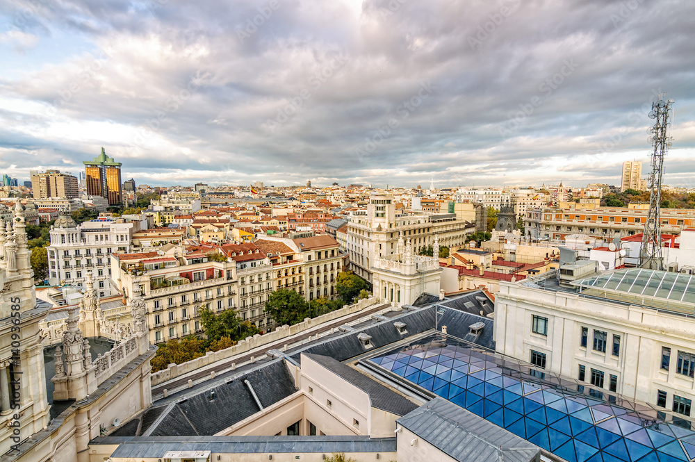 Skyline of Madrid from the Town Hall