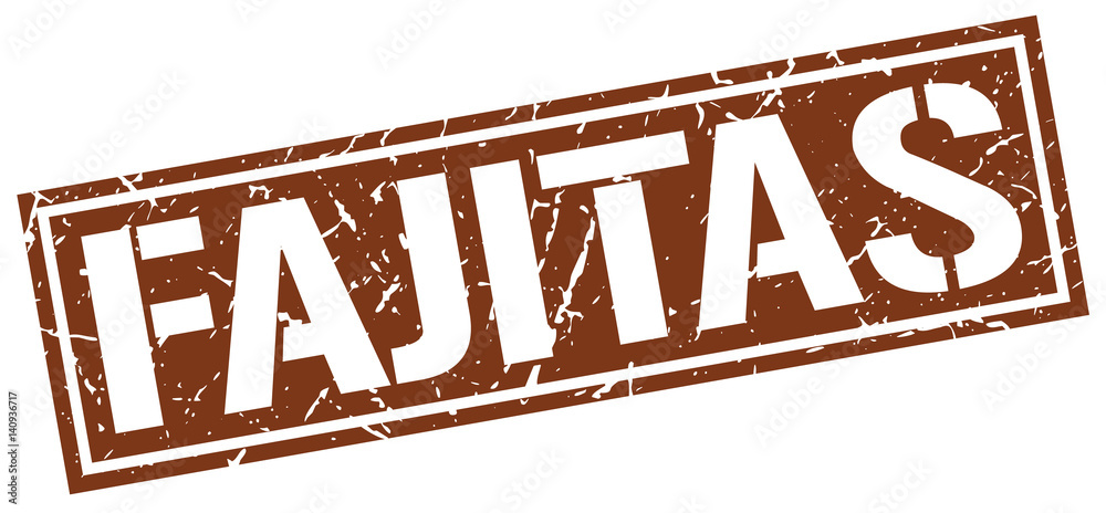 Fototapeta premium fajitas square grunge stamp