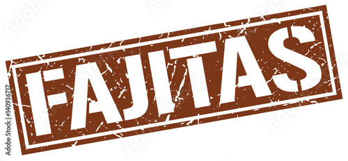 fajitas square grunge stamp