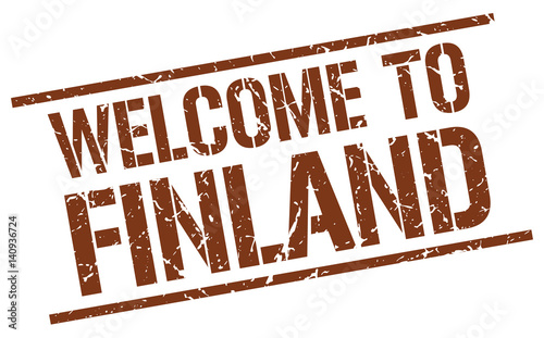 welcome to Finland stamp