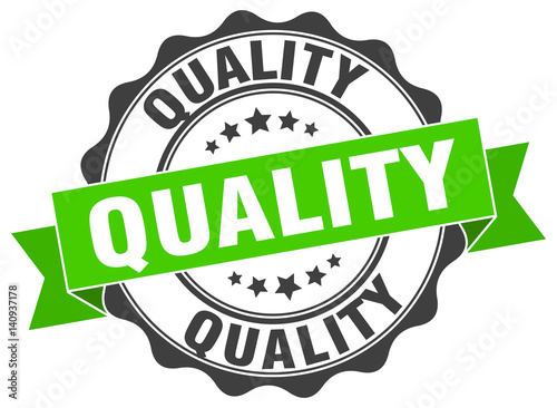 quality stamp. sign. seal