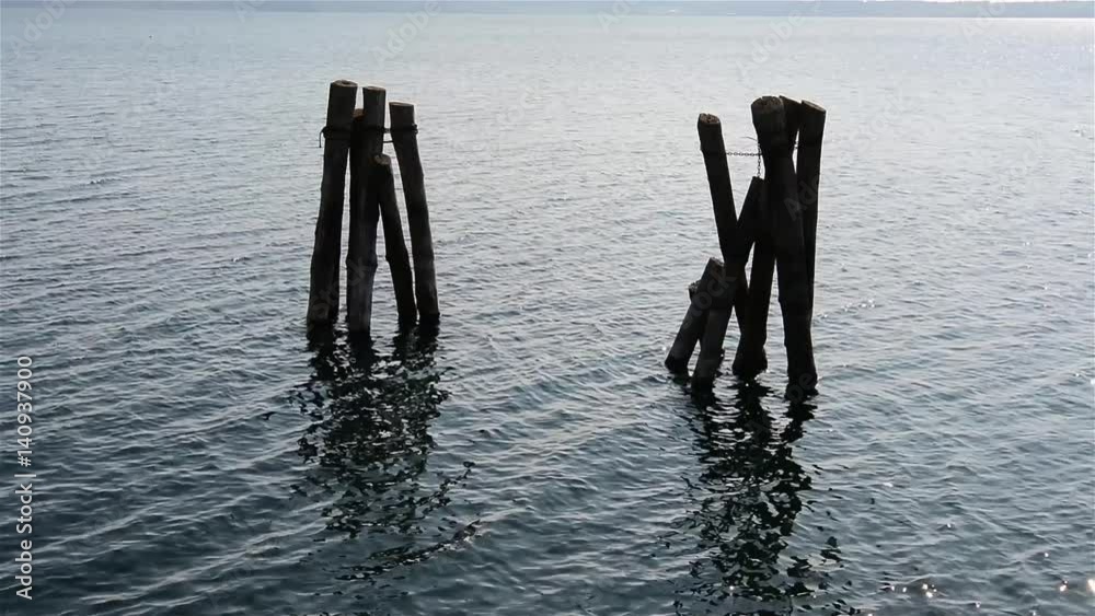 pier at Bracciano Lake - Trevignano (Italy) pier at Bracciano Lake - Trevignano (Italy)