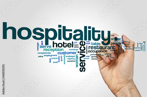 Hospitality word cloud photo