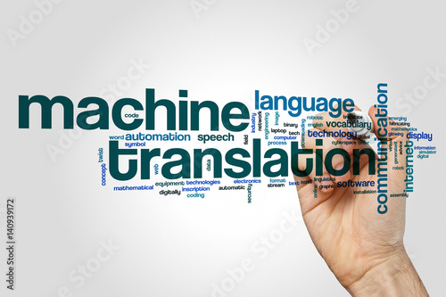 Konstfotografi Machine translation word cloud