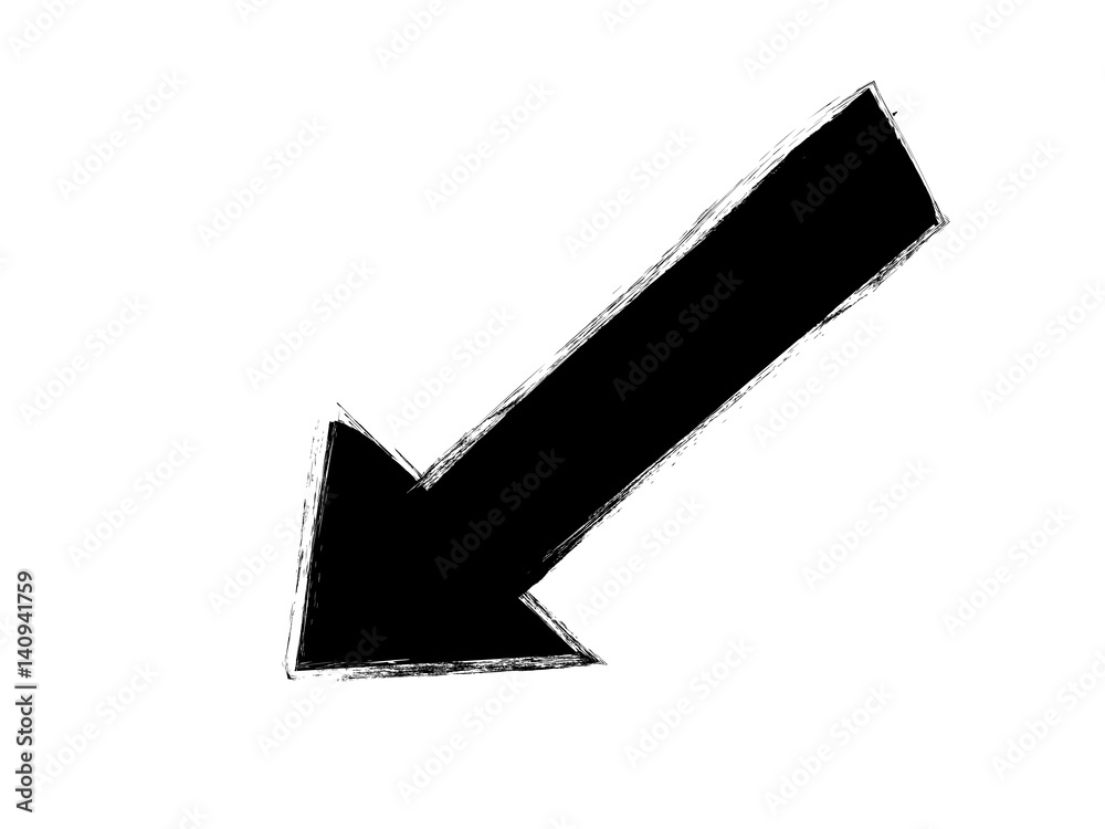 Grunge Arrow.Grunge brush stroke. Grunge Arrow.Grunge brush stroke.