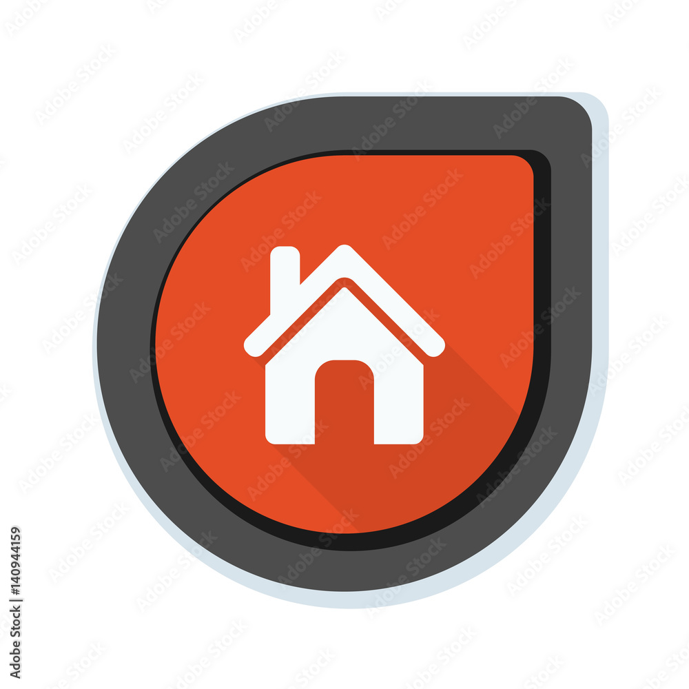 Home button icon illustration