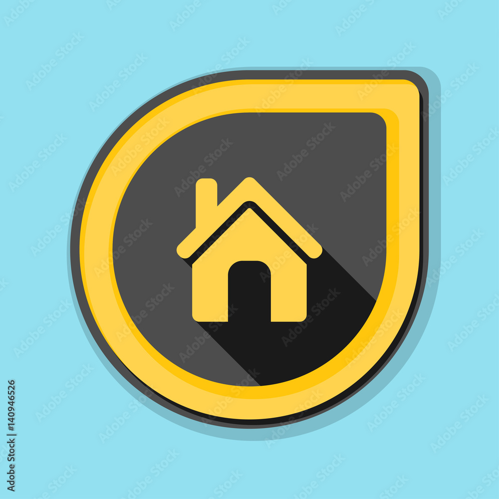 Home button icon illustration Home button icon illustration