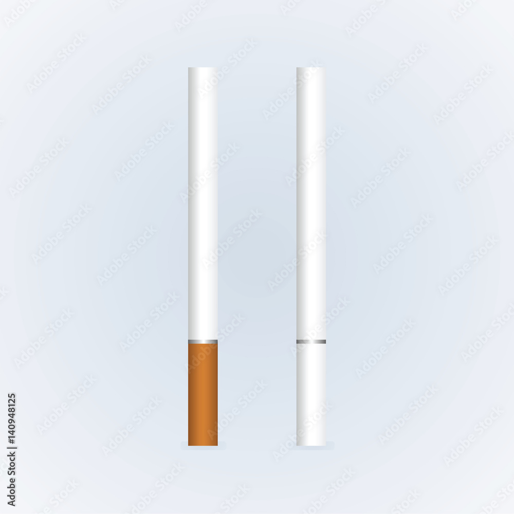 Cigarette. Vector illustration isolated on white background Cigarette. Vector illustration isolated on white background