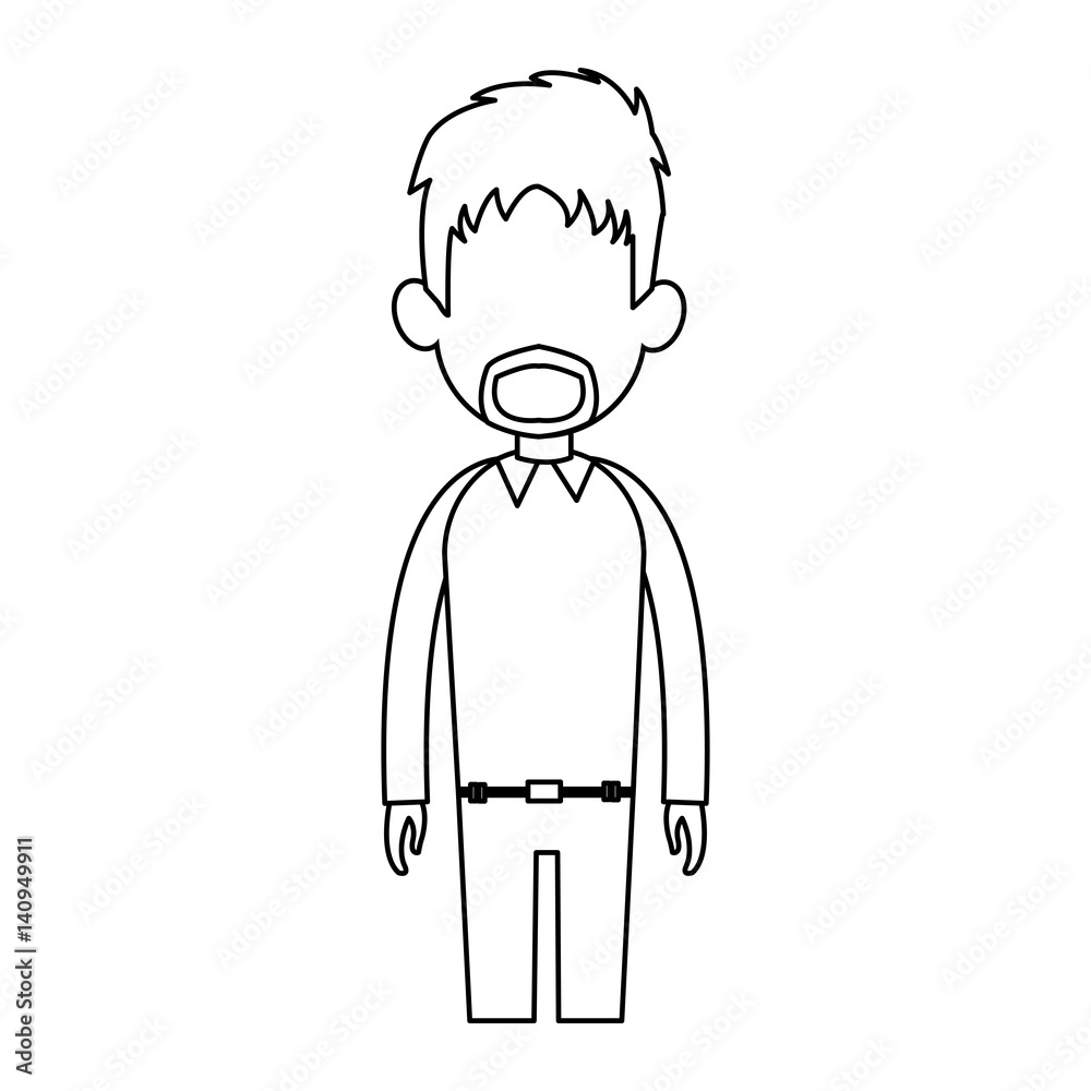 faceless man cartoon icon image vector illustration design faceless man cartoon icon image vector illustration design