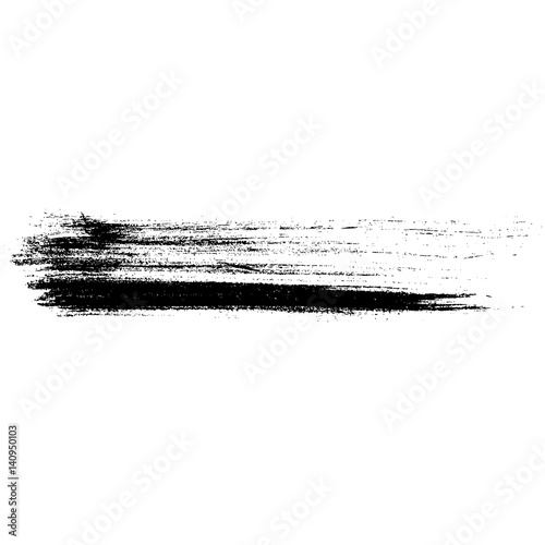 Ink vector brush strokes. Vector illustration. Grunge hand drawn watercolor texture.