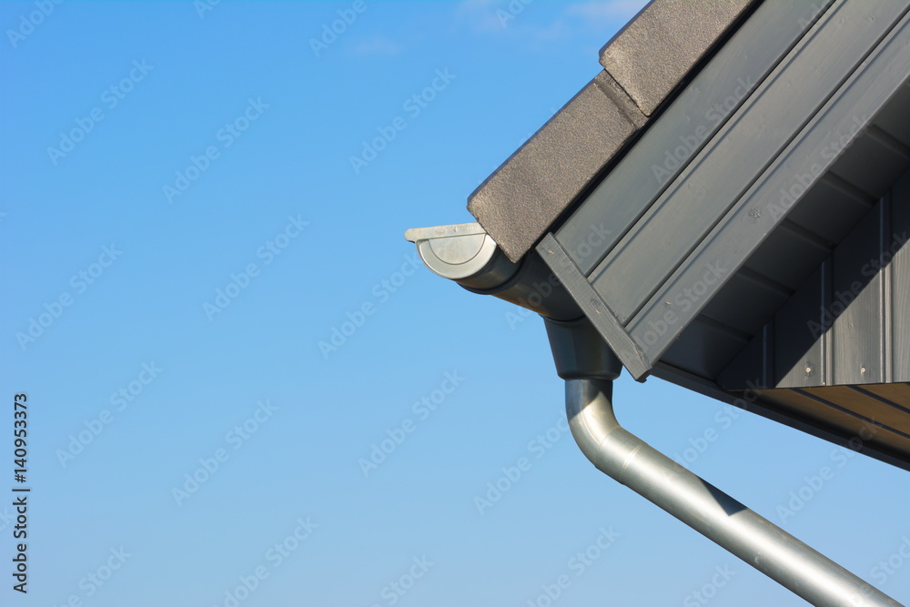 Dachrinne am Hauseck