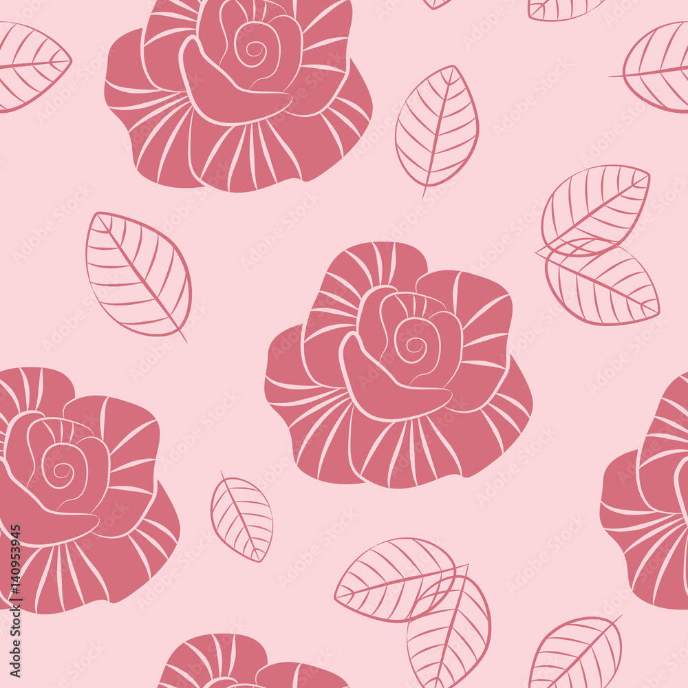 Pink seamless pattern