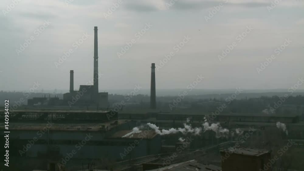 Metallurgical plant, metal production, pollution Metallurgical plant, metal production, pollution