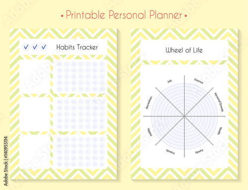Color printable planner set