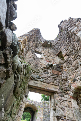 Remains of Castle Campbell near Dollar, Scotland.