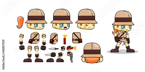 Mini Character nomad boy kit. cowboy