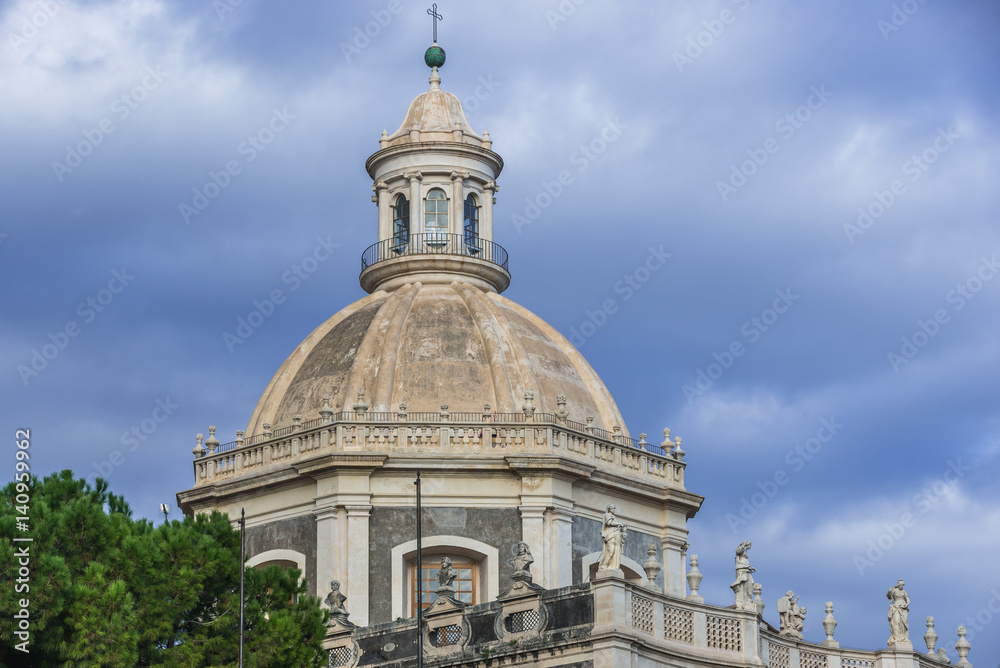 Church of the Abbey of Saint Agatha in Catania on the island of Sicily, Italy