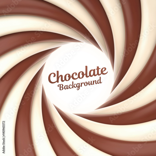 Chocolate swirl background with place for your content