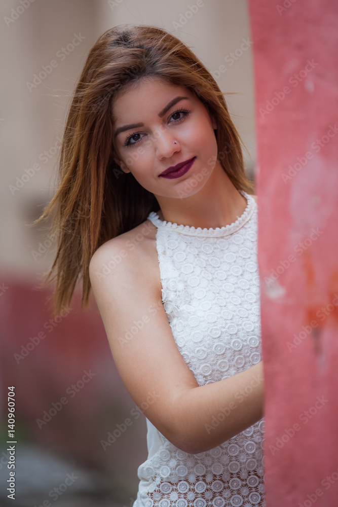 Beautiful girl living in ghetto Beautiful girl living in ghetto