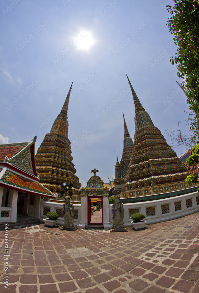 Temple spiers wat phra kaeo