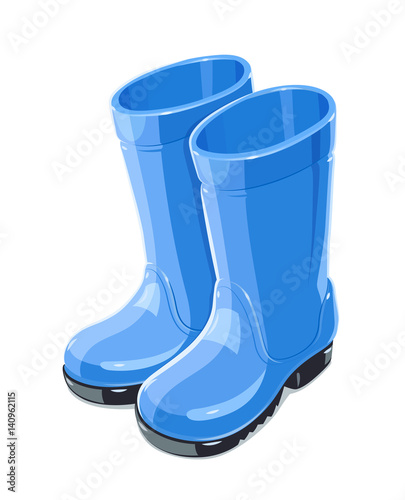 Rubber Garden boots. Protection shoes. Working uniform.