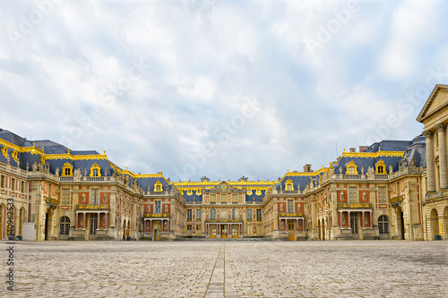 Versailles palace entrance,symbol of king Louis XIV power, France. photo