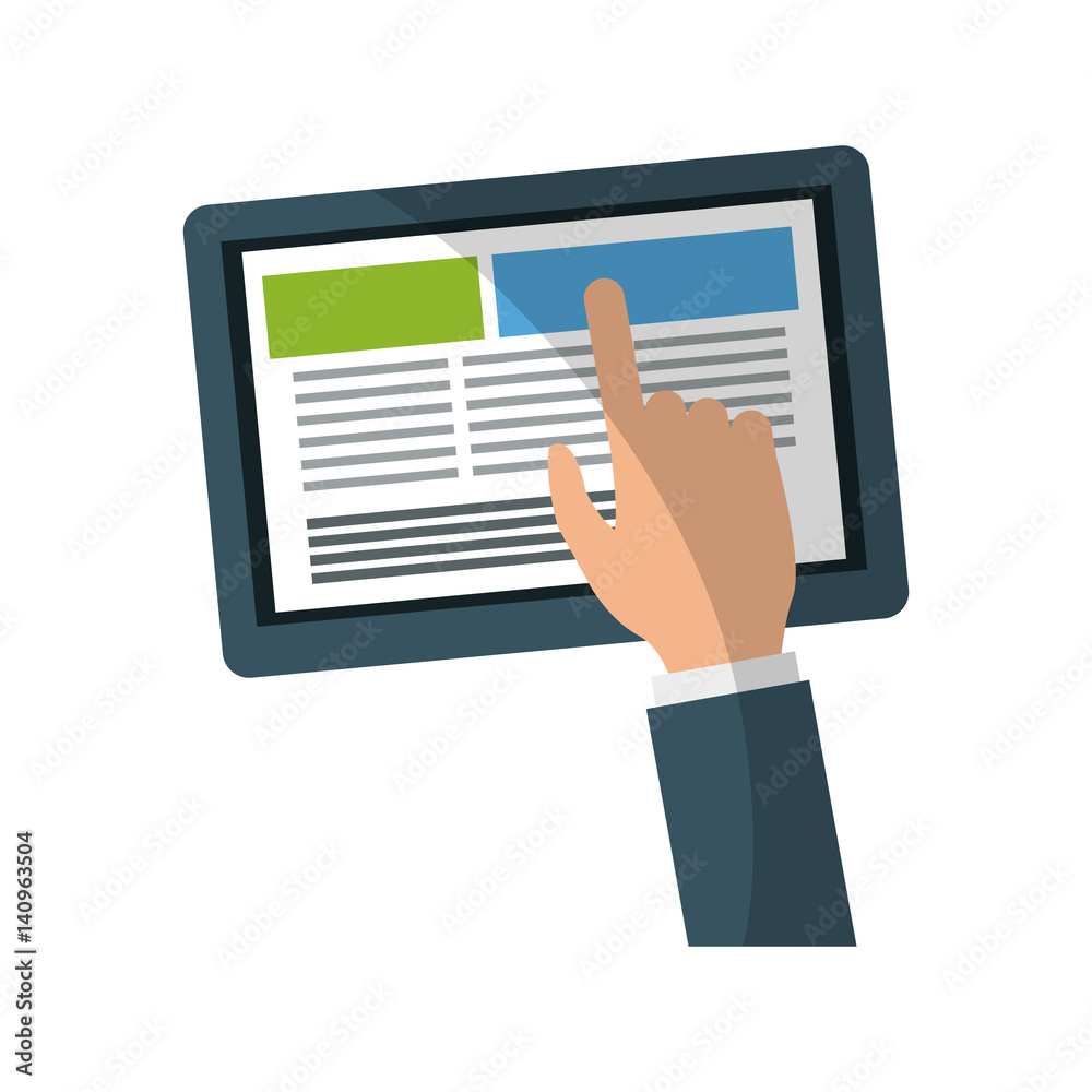 tablet device icon over white background. vector illustration tablet device icon over white background. vector illustration