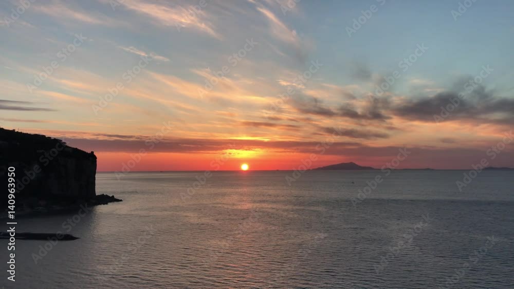 Vico Equense sunset, Sorrento, Naples, Italy, 4K Vico Equense sunset, Sorrento, Naples, Italy, 4K