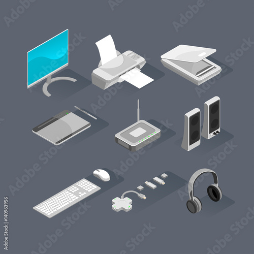 Peripherals for personal computer set