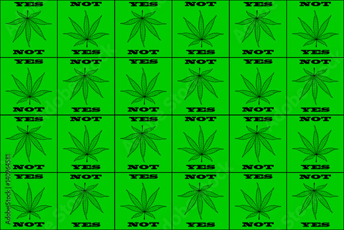Marijuana Yes - No, Marijuana leaf background, cannabis, cannabis leaf,