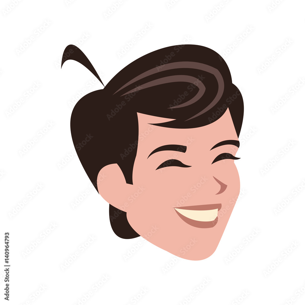 man face cartoon icon over white background. colorful design. vector illustration man face cartoon icon over white background. colorful design. vector illustration