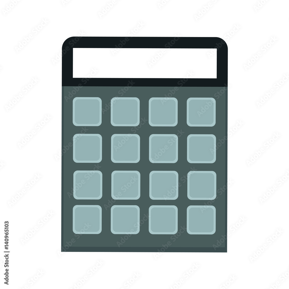 calculator icon over white background. vector illustration calculator icon over white background. vector illustration