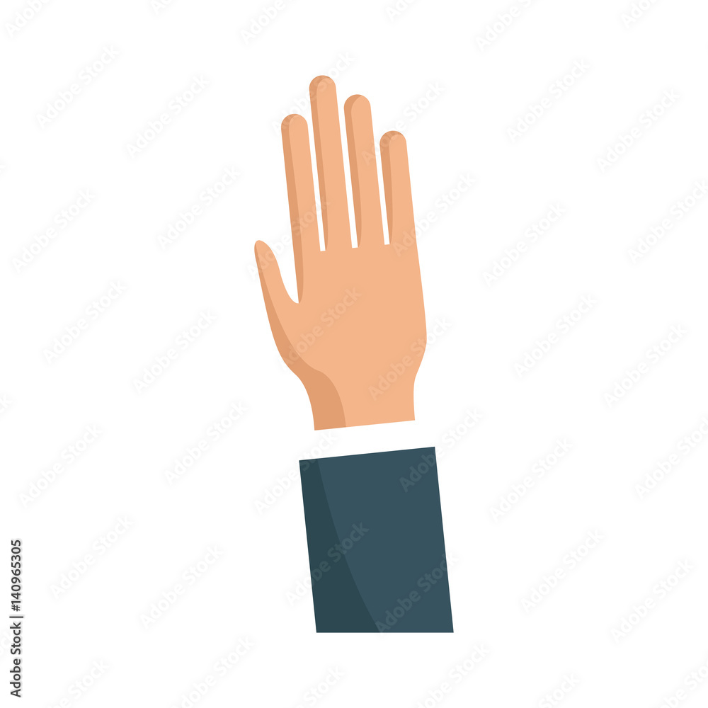human hand icon over white background. vector illustration human hand icon over white background. vector illustration