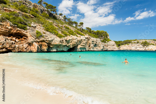 Fototapeta Naklejka Na Ścianę i Meble -  Calo des Moro, Mallorca. Spain. One of the most beautiful beaches in Mallorca.