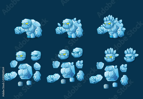 Mini Character stone ice monster kit