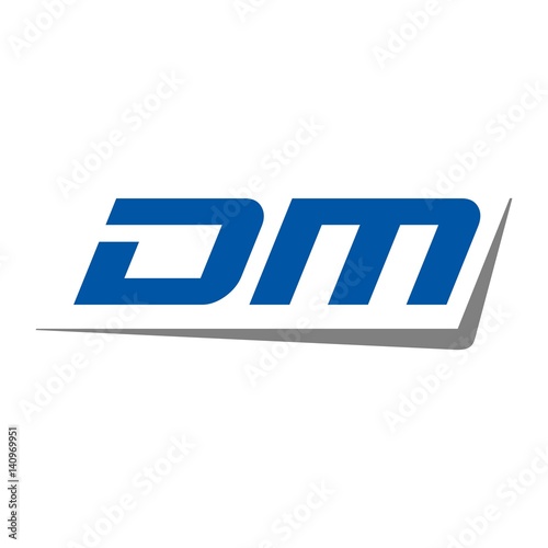 d and m logo vector.