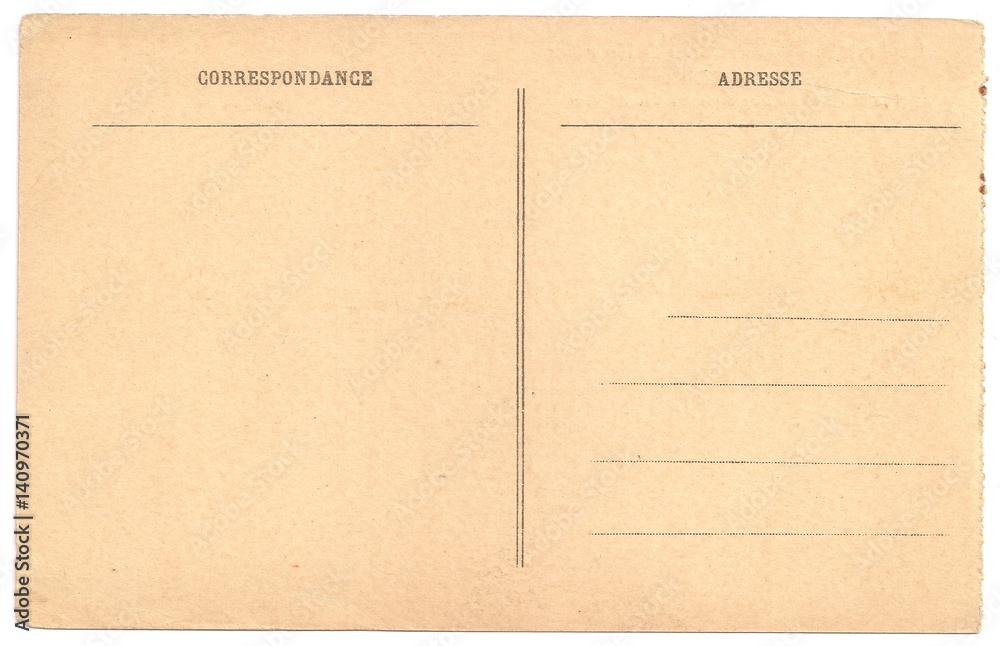 Original Antique Back Side POSTCARD Original Antique Back Side POSTCARD