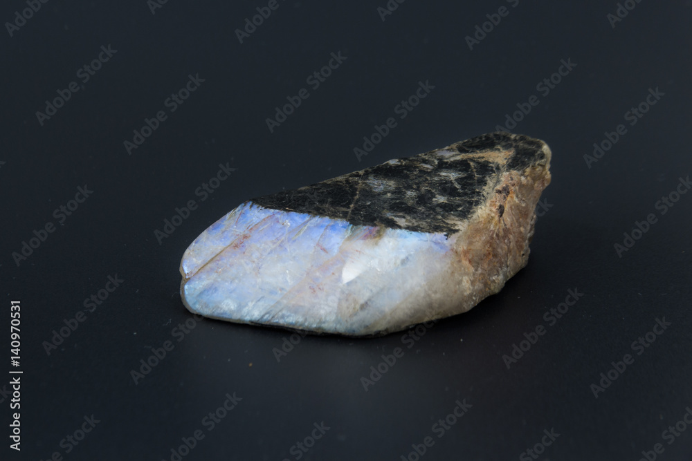 on black background from personal collection of Semi-precious stones and minerals