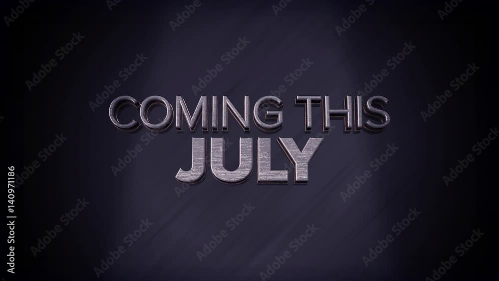 3D animated text flying into screen - coming this june 3D animated text flying into screen - coming this june