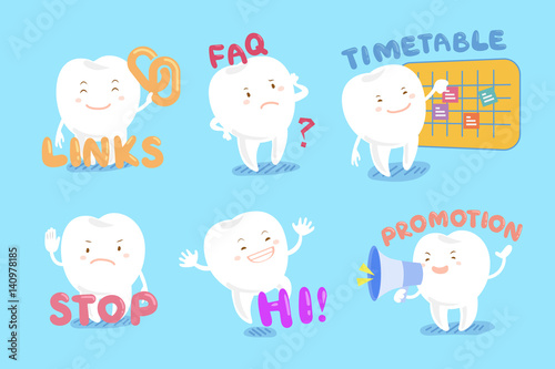 set of dental web design