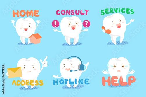 set of dental web design