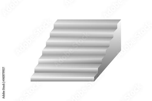 Stairs on white background   vector